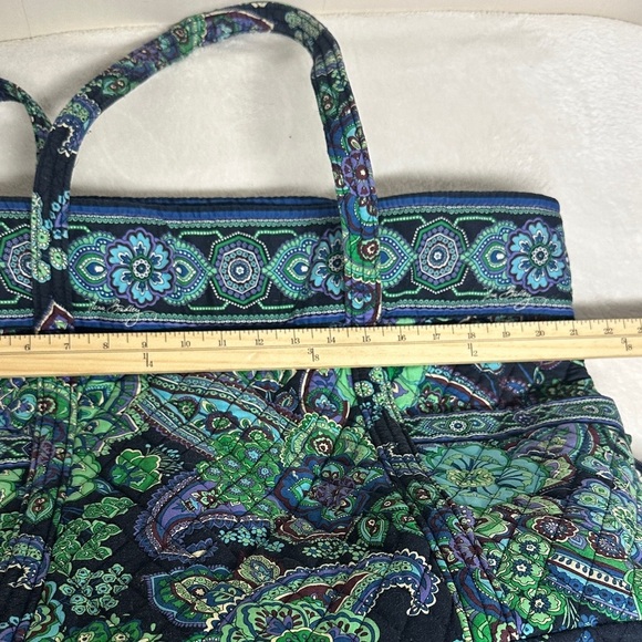 Vera Bradley Blue and Green Paisley 6 piece  Tote Set - Picture 9 of 16